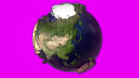 Tierra-Espacio-Extruido-Girando-Globo-Mundial-Mármol-Azul-Mapa-Satelital-4k